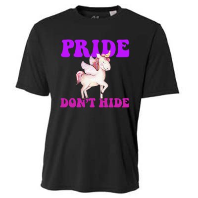 Celebrate Lgbtq Pride Events Month Pride DonT Hide Unicorn Cooling Performance Crew T-Shirt