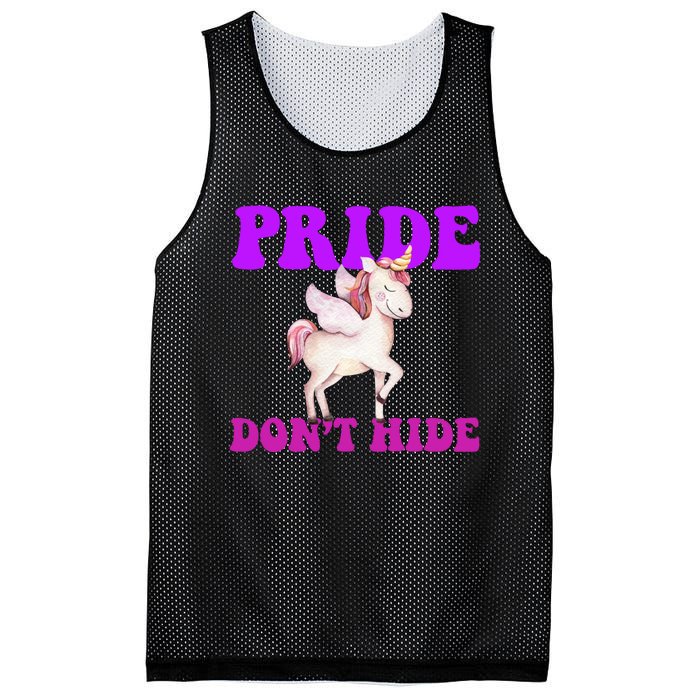 Celebrate Lgbtq Pride Events Month Pride DonT Hide Unicorn Mesh Reversible Basketball Jersey Tank