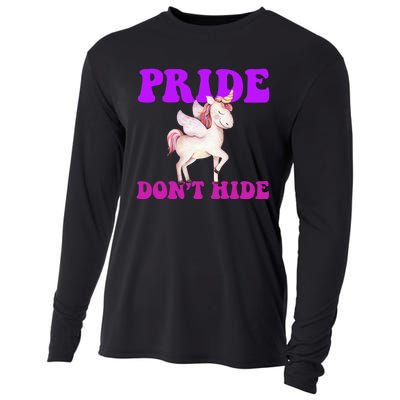 Celebrate Lgbtq Pride Events Month Pride DonT Hide Unicorn Cooling Performance Long Sleeve Crew