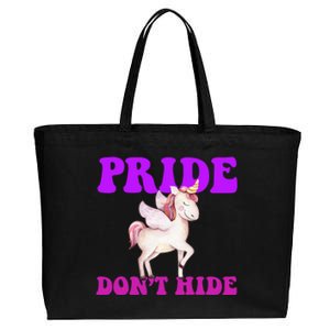 Celebrate Lgbtq Pride Events Month Pride DonT Hide Unicorn Cotton Canvas Jumbo Tote