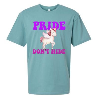 Celebrate Lgbtq Pride Events Month Pride DonT Hide Unicorn Sueded Cloud Jersey T-Shirt