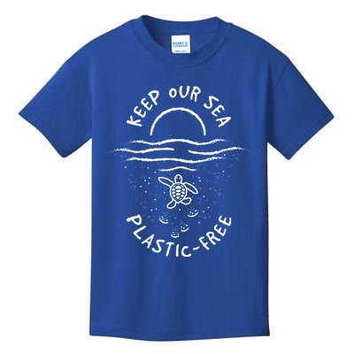 Consume Less Plastic Great Gift World Sea Ocean Turtles Gift Kids T-Shirt