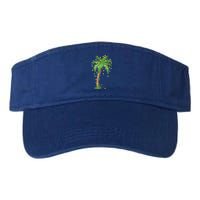 Christmas Lights Palm Tree Beach Funny Tropical Xmas Gift Cute Gift Valucap Bio-Washed Visor