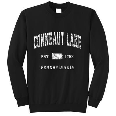 Conneaut Lake Pennsylvania PA Vintage Athletic Sports Sweatshirt