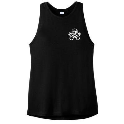 Car Lover Pocket Logo Ladies PosiCharge Tri-Blend Wicking Tank