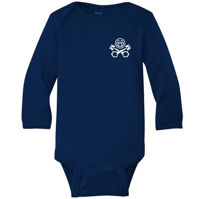 Car Lover Pocket Logo Baby Long Sleeve Bodysuit