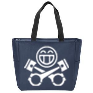 Car Lover Pocket Logo Zip Tote Bag