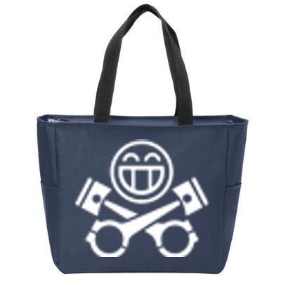 Car Lover Pocket Logo Zip Tote Bag