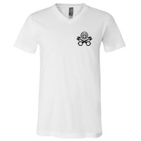 Car Lover Pocket Logo V-Neck T-Shirt