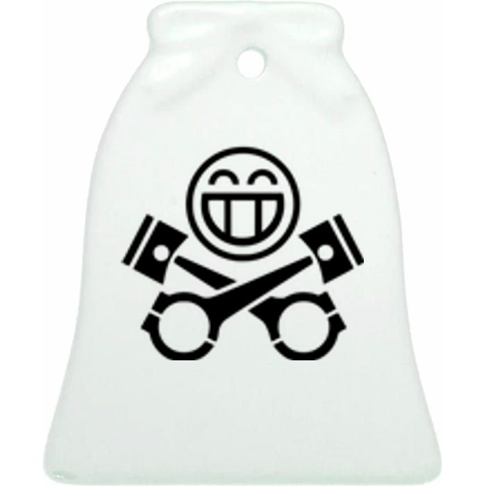 Car Lover Pocket Logo Ceramic Bell Ornament