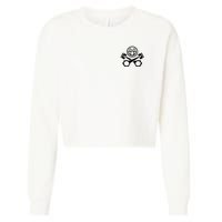 Car Lover Pocket Logo Cropped Pullover Crew