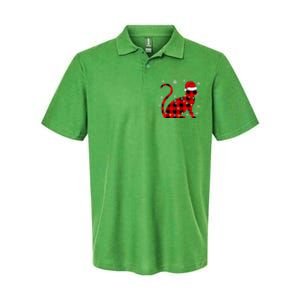 Cat Lover Plaid Holiday Festive Softstyle Adult Sport Polo