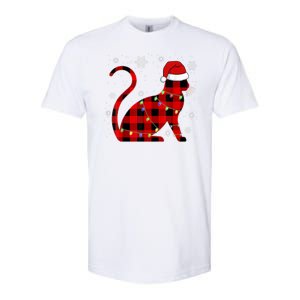 Cat Lover Plaid Holiday Festive Softstyle CVC T-Shirt