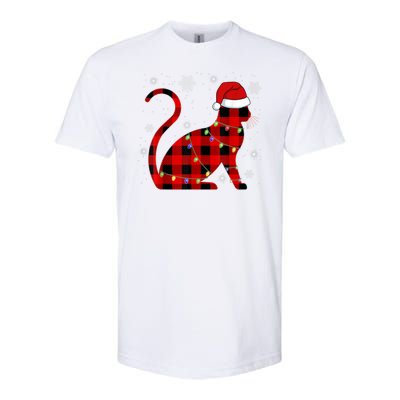 Cat Lover Plaid Holiday Festive Softstyle® CVC T-Shirt