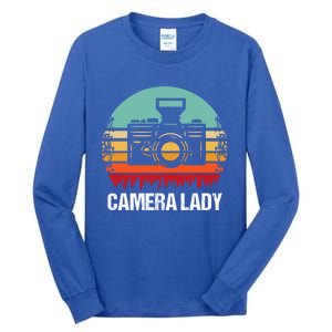 Camera Lady Photographer Gift Tall Long Sleeve T-Shirt