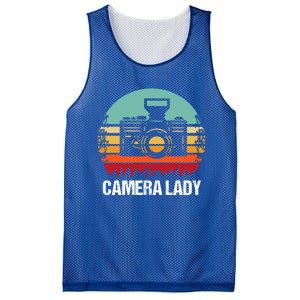 Camera Lady Photographer Gift Mesh Reversible Basketball Jersey Tank