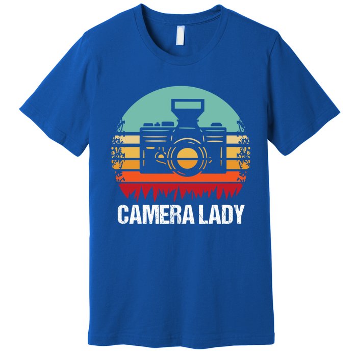 Camera Lady Photographer Gift Premium T-Shirt