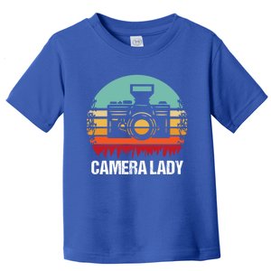 Camera Lady Photographer Gift Toddler T-Shirt