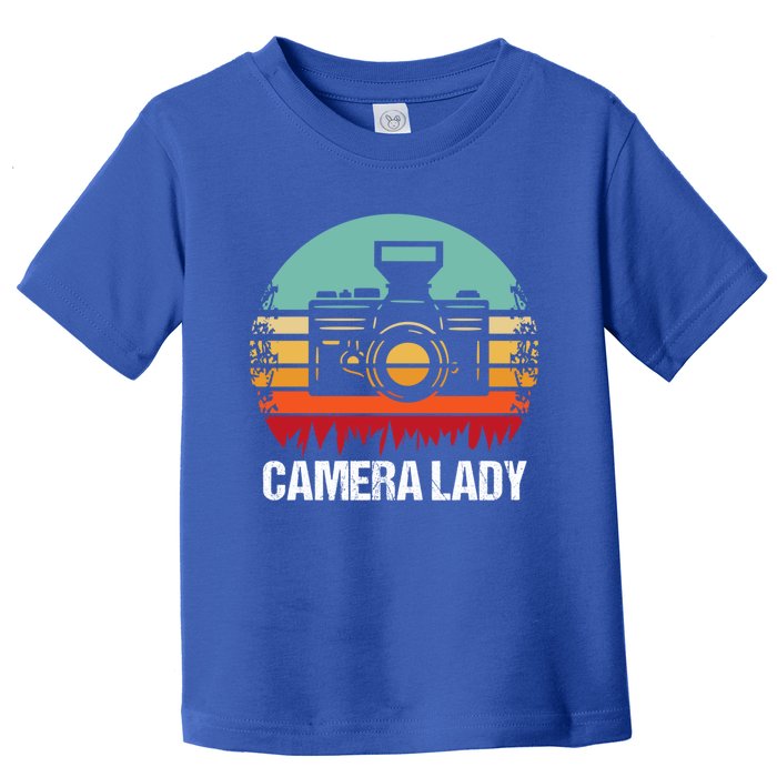 Camera Lady Photographer Gift Toddler T-Shirt