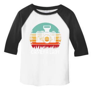 Camera Lady Photographer Gift Toddler Fine Jersey T-Shirt