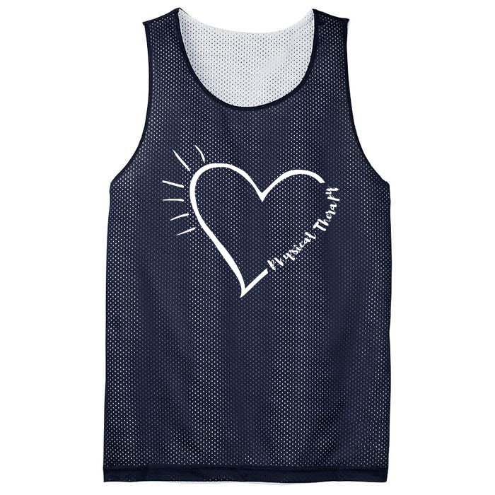 Cute Love Physical Therapy Therapist Shirts Gift For PT Mesh Reversible Basketball Jersey Tank