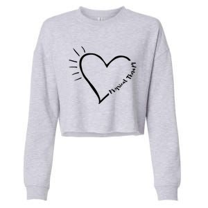 Cute Love Physical Therapy Therapist Shirts Gift For PT Cropped Pullover Crew