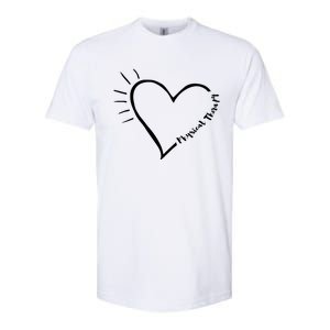 Cute Love Physical Therapy Therapist Shirts Gift For PT Softstyle CVC T-Shirt