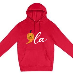 Comma +  La Pumpkin Kamala Harris Save Halloween 2024 Premium Pullover Hoodie