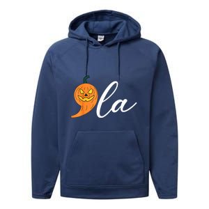 Comma +  La Pumpkin Kamala Harris Save Halloween 2024 Performance Fleece Hoodie