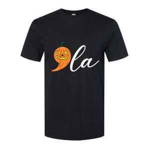 Comma +  La Pumpkin Kamala Harris Save Halloween 2024 Softstyle CVC T-Shirt