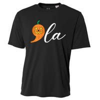 Comma +  La Pumpkin Kamala Harris Costume Halloween 2024 Cooling Performance Crew T-Shirt