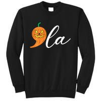 Comma +  La Pumpkin Kamala Harris Costume Halloween 2024 Sweatshirt