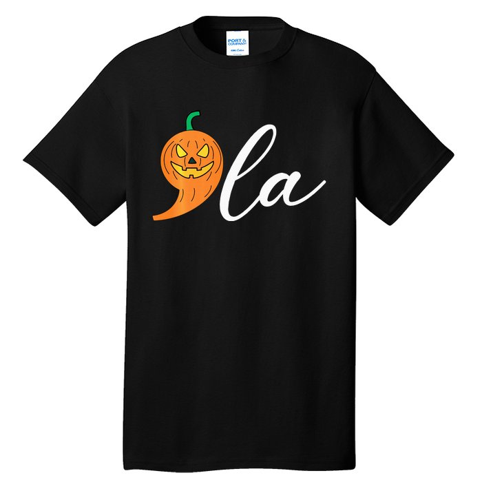 Comma +  La Pumpkin Kamala Harris Costume Halloween 2024 Tall T-Shirt