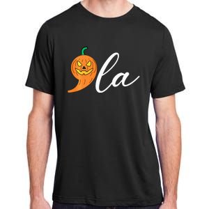 Comma +  La Pumpkin Kamala Harris Costume Halloween 2024 Adult ChromaSoft Performance T-Shirt