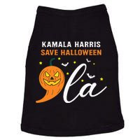 Comma +  La Pumpkin Kamala Harris Save Halloween 2024 Doggie Tank