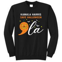 Comma +  La Pumpkin Kamala Harris Save Halloween 2024 Sweatshirt