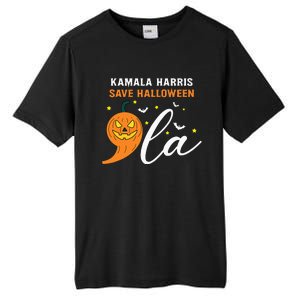 Comma +  La Pumpkin Kamala Harris Save Halloween 2024 Tall Fusion ChromaSoft Performance T-Shirt