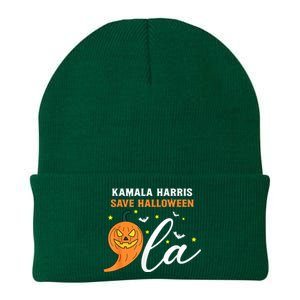 Comma La Pumpkin Kamala Harris Save Halloween 2024 Knit Cap Winter Beanie