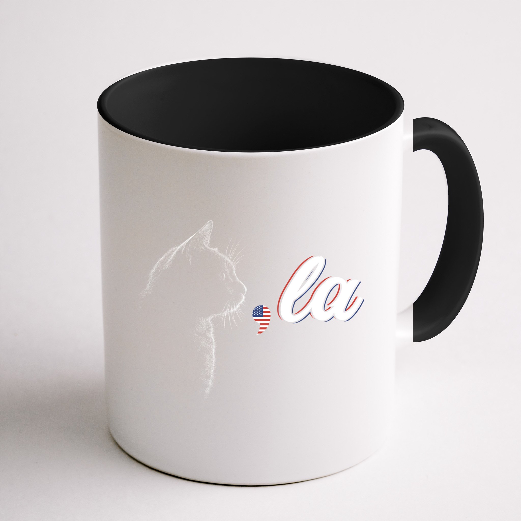 Comma La Patriot Cat Lover For Harris Walz 2024 Cool Gift Mug