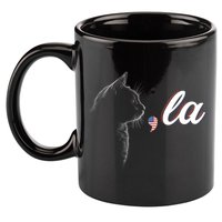 Comma La Patriot Cat Lover For Harris Walz 2024 Cool Gift 11oz C Handle Ceramic Mug