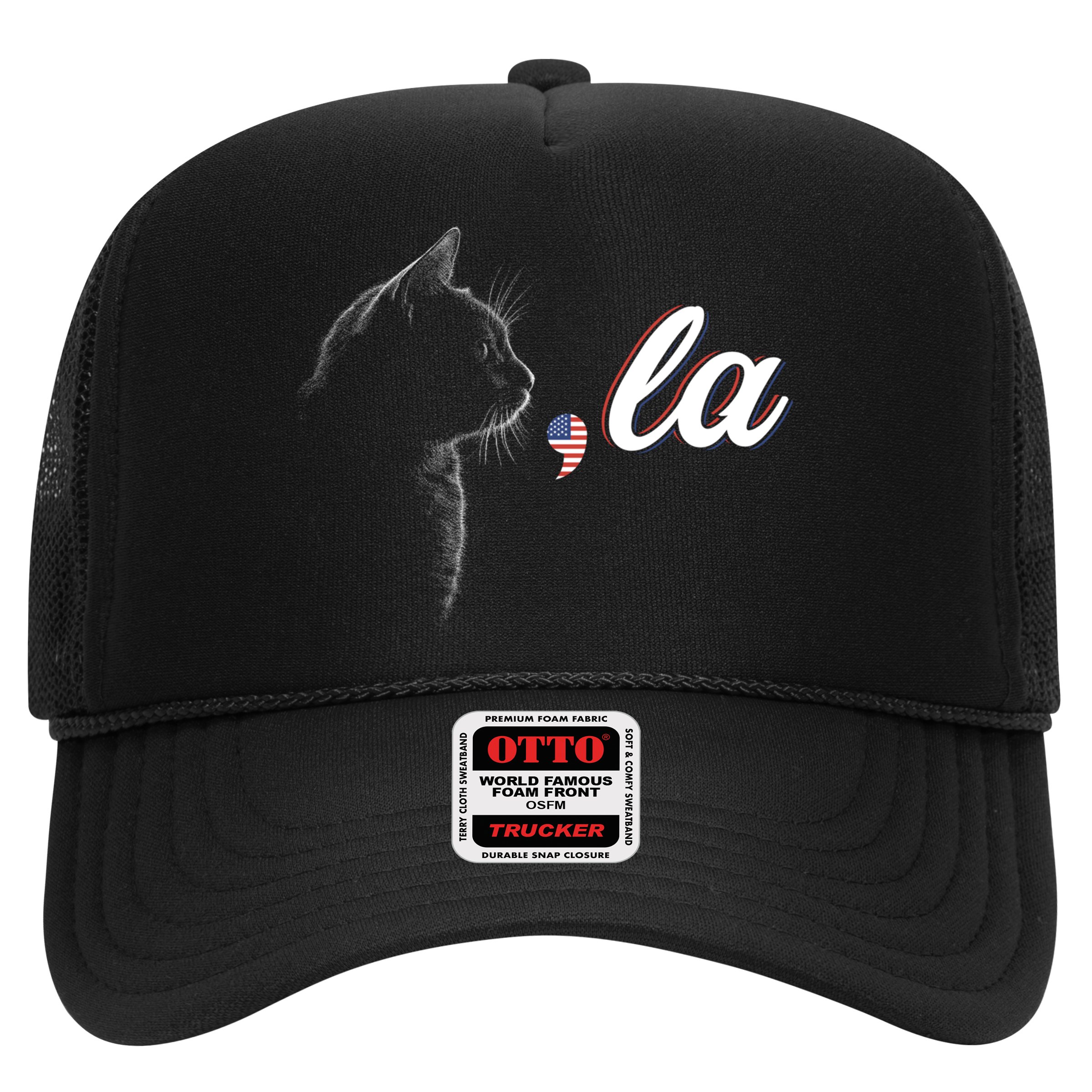 Comma La Patriot Cat Lover For Harris Walz 2024 Cool Gift Hat