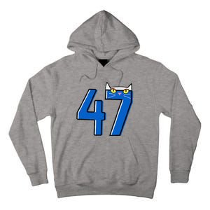 Cat Lettering Positive Funny Cat 47 Kalama Harris 2024 Tall Hoodie