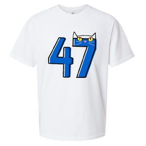 Cat Lettering Positive Funny Cat 47 Kalama Harris 2024 Sueded Cloud Jersey T-Shirt