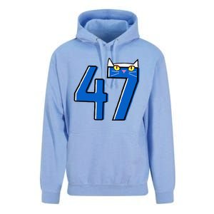 Cat Lettering Positive Funny Cat 47 Kalama Harris 2024 Unisex Surf Hoodie