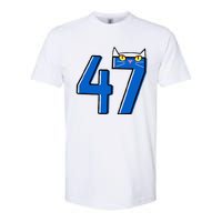 Cat Lettering Positive Funny Cat 47 Kalama Harris 2024 Softstyle CVC T-Shirt