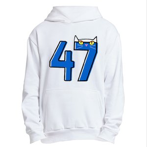 Cat Lettering Positive Funny Cat 47 Kalama Harris 2024 Urban Pullover Hoodie