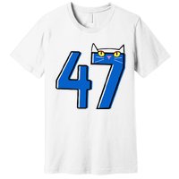 Cat Lettering Positive Funny Cat 47 Kalama Harris 2024 Premium T-Shirt