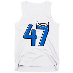 Cat Lettering Positive Funny Cat 47 Kalama Harris 2024 Tank Top