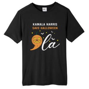 Comma + La Pumpkin Kamala Harris Save Halloween 2024 Tall Fusion ChromaSoft Performance T-Shirt