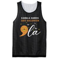 Comma + La Pumpkin Kamala Harris Save Halloween 2024 Mesh Reversible Basketball Jersey Tank